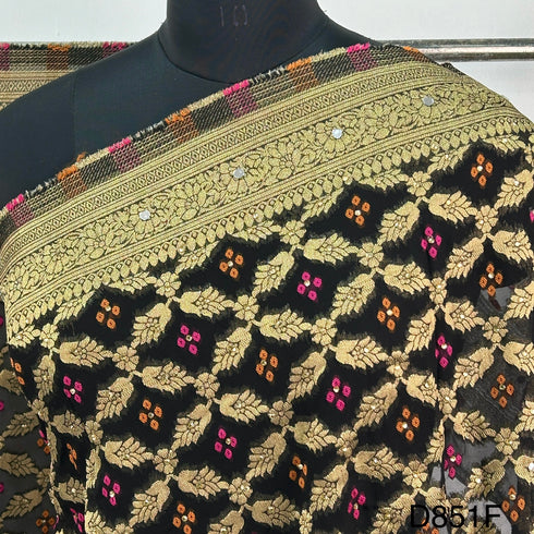 Banarasi Georgette Mirror Work Dupatta-D851